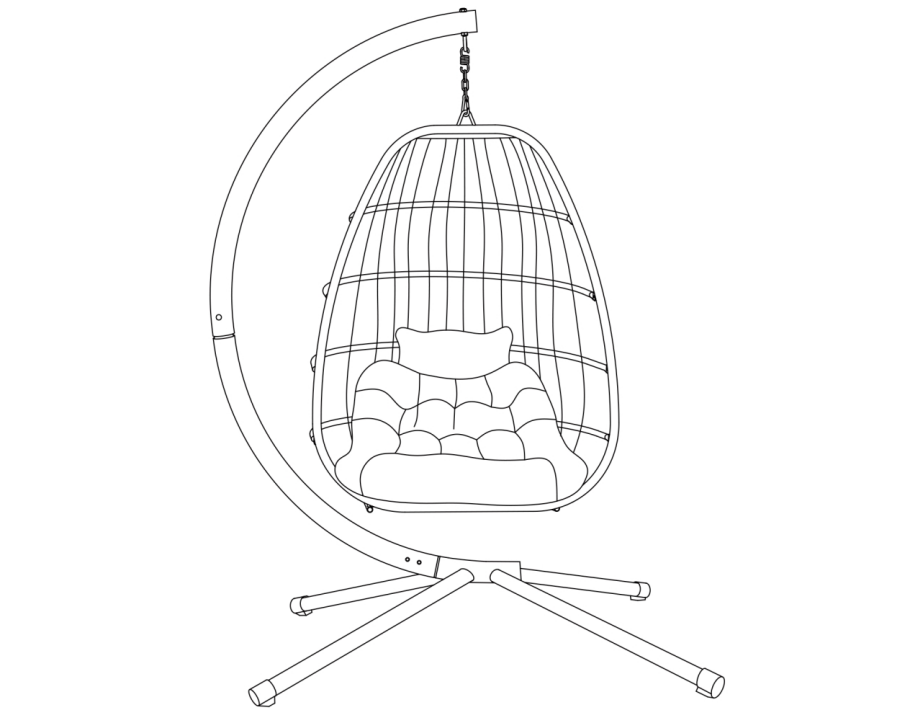 คู่มือการใช้งาน PATIO SWING CHAIR