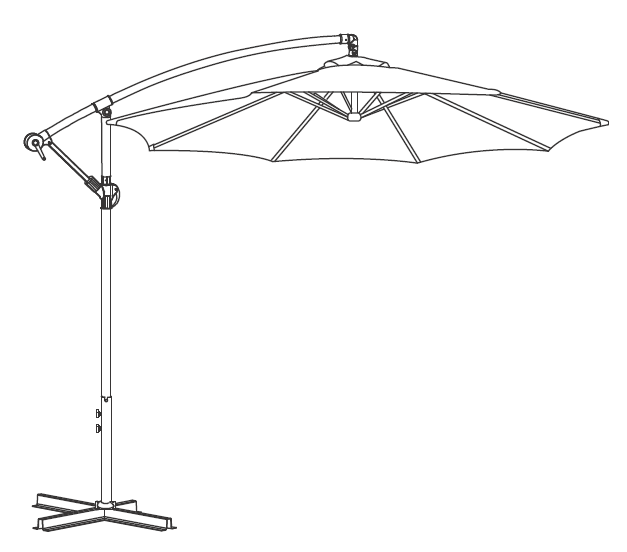 HOW TO 10' OFFSET UMBRELLA ใช้ร่มออฟเซ็ตของคุณ