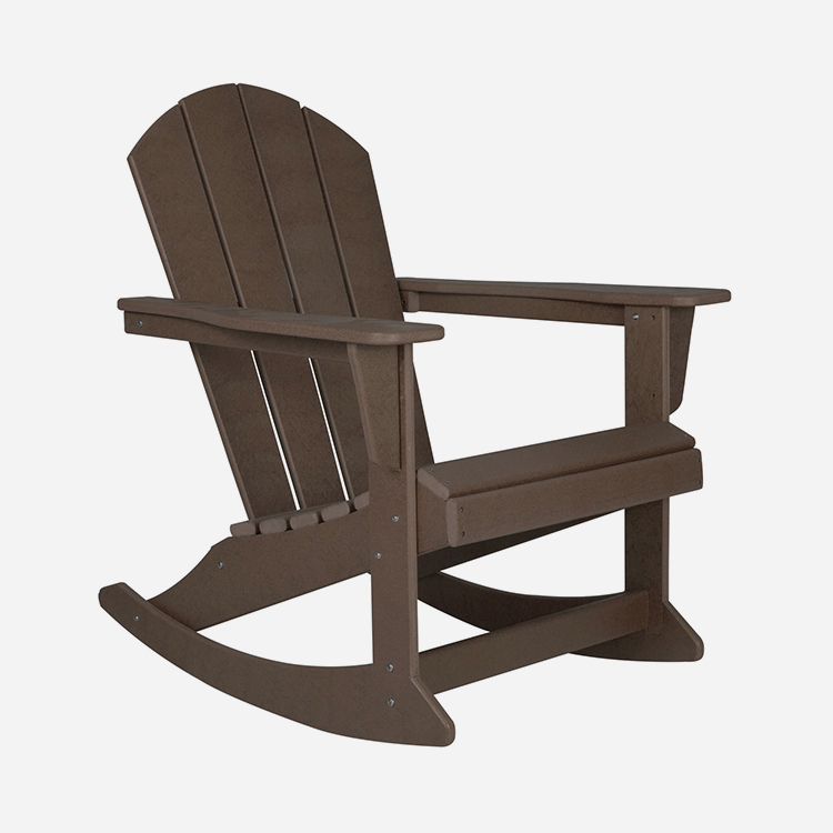 เก้าอี้โยกพลาสติก Adirondack กลางแจ้ง